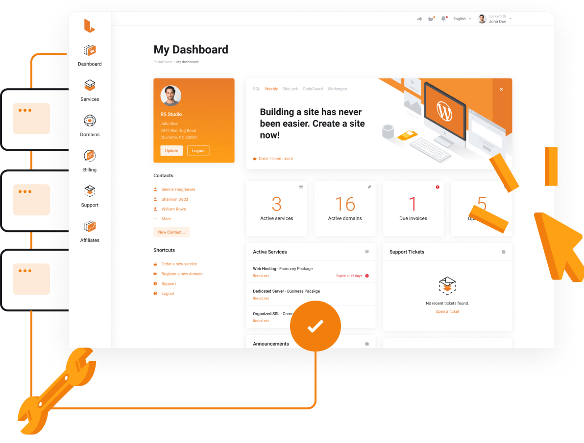 Registro de Dominios - Simple domain management